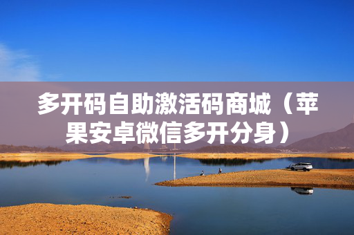 多开码自助激活码商城（苹果安卓微信多开分身）