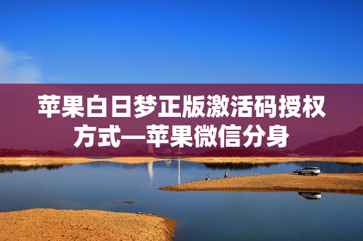 苹果白日梦正版激活码授权方式—苹果微信分身