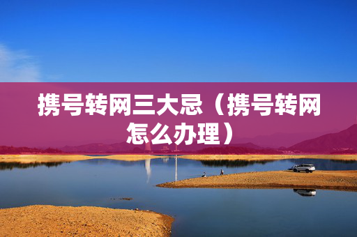 携号转网三大忌（携号转网怎么办理）