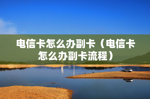 电信卡怎么办副卡（电信卡怎么办副卡流程）