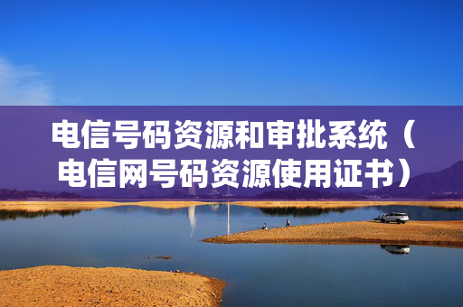 电信号码资源和审批系统（电信网号码资源使用证书）