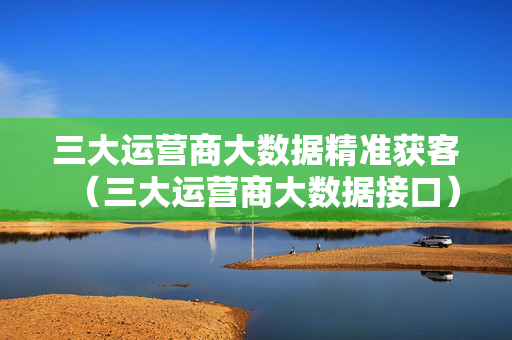 三大运营商大数据精准获客（三大运营商大数据接口）