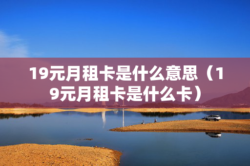 19元月租卡是什么意思（19元月租卡是什么卡）