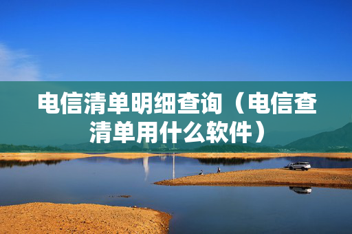电信清单明细查询（电信查清单用什么软件）