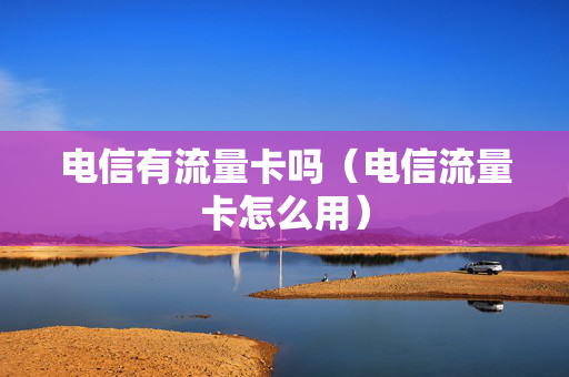 电信有流量卡吗（电信流量卡怎么用）