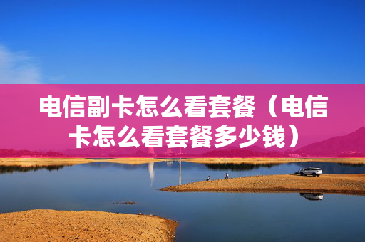 电信副卡怎么看套餐（电信卡怎么看套餐多少钱）
