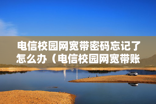 电信校园网宽带密码忘记了怎么办（电信校园网宽带账号密码）
