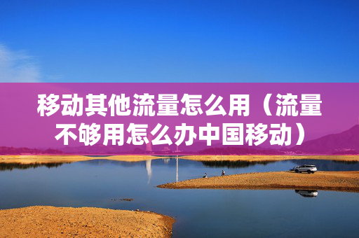 移动其他流量怎么用（流量不够用怎么办中国移动）