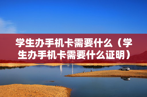 学生办手机卡需要什么（学生办手机卡需要什么证明）