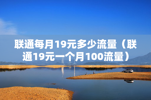 联通每月19元多少流量（联通19元一个月100流量）