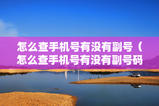 怎么查手机号有没有副号（怎么查手机号有没有副号码）