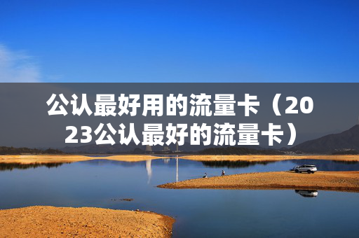 公认最好用的流量卡（2023公认最好的流量卡）