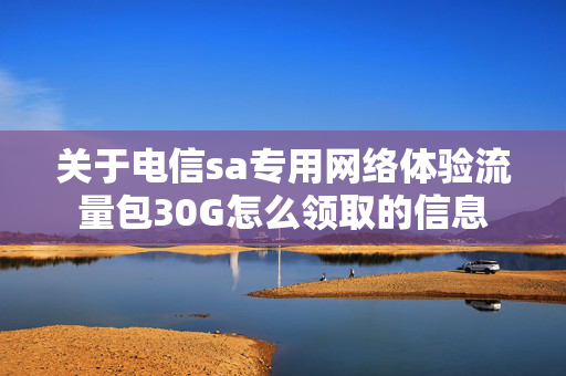关于电信sa专用网络体验流量包30G怎么领取的信息