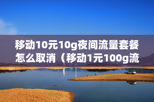移动10元10g夜间流量套餐怎么取消（移动1元100g流量）