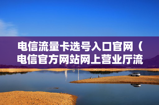 电信流量卡选号入口官网（电信官方网站网上营业厅流量卡）