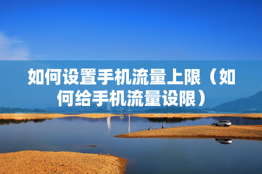 如何设置手机流量上限（如何给手机流量设限）