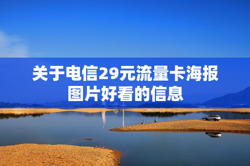 关于电信29元流量卡海报图片好看的信息