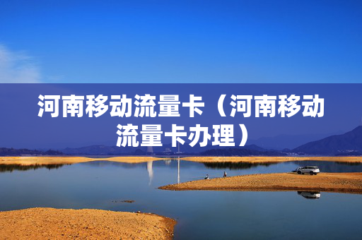 河南移动流量卡（河南移动流量卡办理）