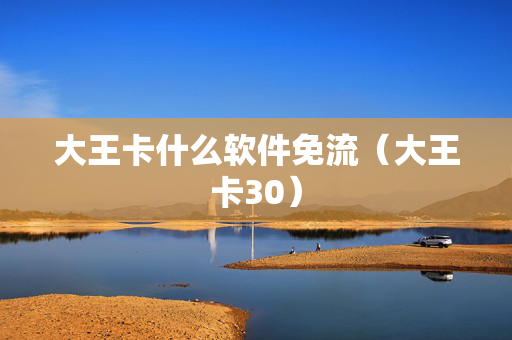 大王卡什么软件免流（大王卡30）