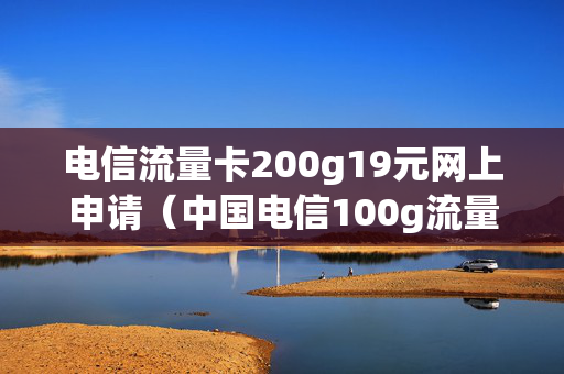 电信流量卡200g19元网上申请（中国电信100g流量卡在线申请）