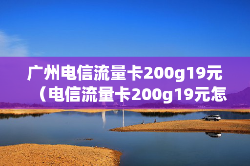 广州电信流量卡200g19元（电信流量卡200g19元怎么办理）