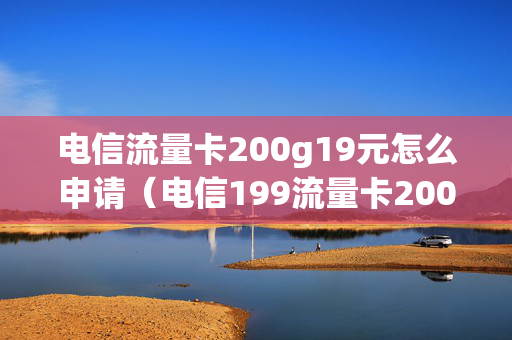 电信流量卡200g19元怎么申请（电信199流量卡200g）