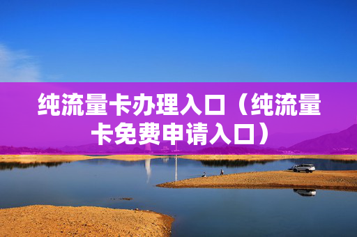 纯流量卡办理入口（纯流量卡免费申请入口）