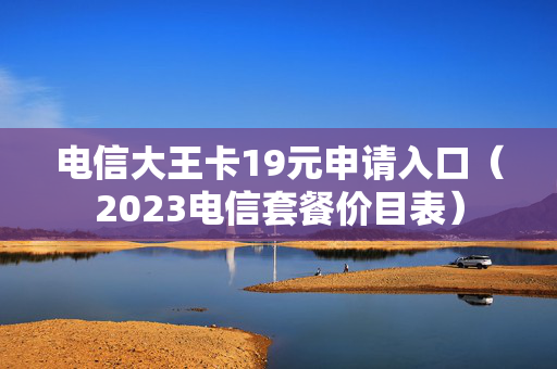 电信大王卡19元申请入口（2023电信套餐价目表）
