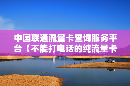 中国联通流量卡查询服务平台（不能打电话的纯流量卡怎么查流量）