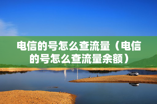 电信的号怎么查流量（电信的号怎么查流量余额）