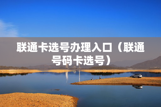 联通卡选号办理入口（联通号码卡选号）