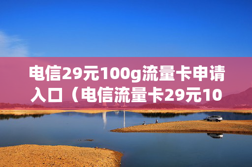 电信29元100g流量卡申请入口（电信流量卡29元100g官方办理）