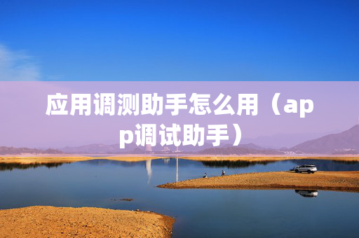应用调测助手怎么用（app调试助手）