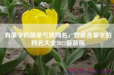 有肇字的简单气质网名，好听含肇字的网名大全2022最新版