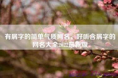 有屑字的简单气质网名，好听含屑字的网名大全2022最新版
