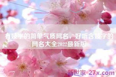 有妓字的简单气质网名，好听含妓字的网名大全2022最新版