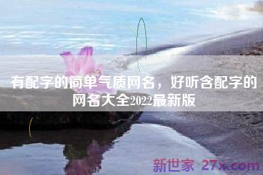 有配字的简单气质网名，好听含配字的网名大全2022最新版