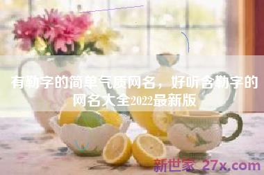 有勒字的简单气质网名，好听含勒字的网名大全2022最新版