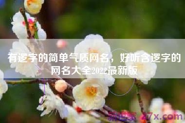 有逻字的简单气质网名，好听含逻字的网名大全2022最新版