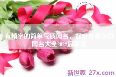 有峭字的简单气质网名，好听含峭字的网名大全2022最新版