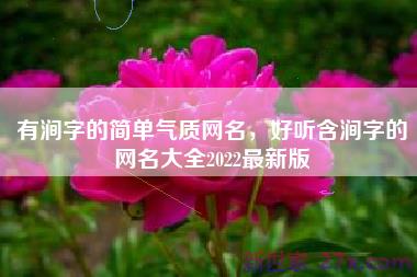 有涧字的简单气质网名，好听含涧字的网名大全2022最新版