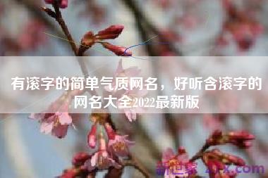 有滚字的简单气质网名，好听含滚字的网名大全2022最新版