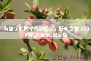 有誓字的简单气质网名，好听含誓字的网名大全2022最新版