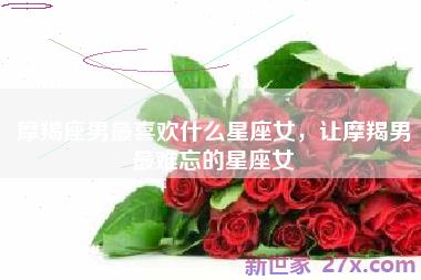 摩羯座男最喜欢什么星座女，让摩羯男最难忘的星座女