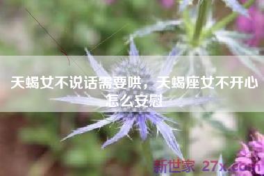 天蝎女不说话需要哄，天蝎座女不开心怎么安慰