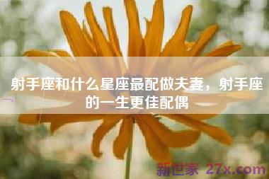 射手座和什么星座最配做夫妻，射手座的一生更佳配偶