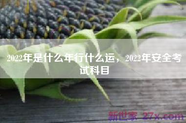2022年是什么年行什么运，2022年安全考试科目