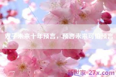 双子未来十年预言，预言未来可怕预言