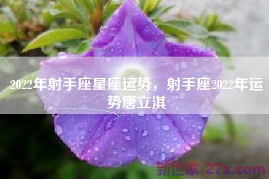 2022年射手座星座运势，射手座2022年运势唐立淇