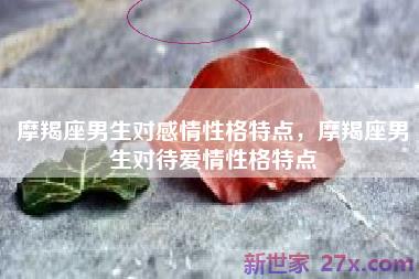 摩羯座男生对感情性格特点，摩羯座男生对待爱情性格特点